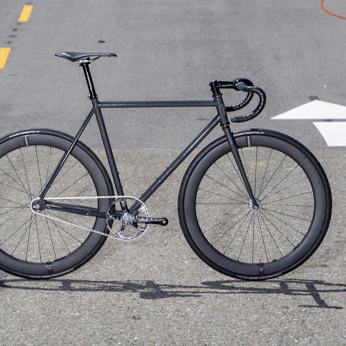 MASH Steel Frame Set Black Rainbow Flake