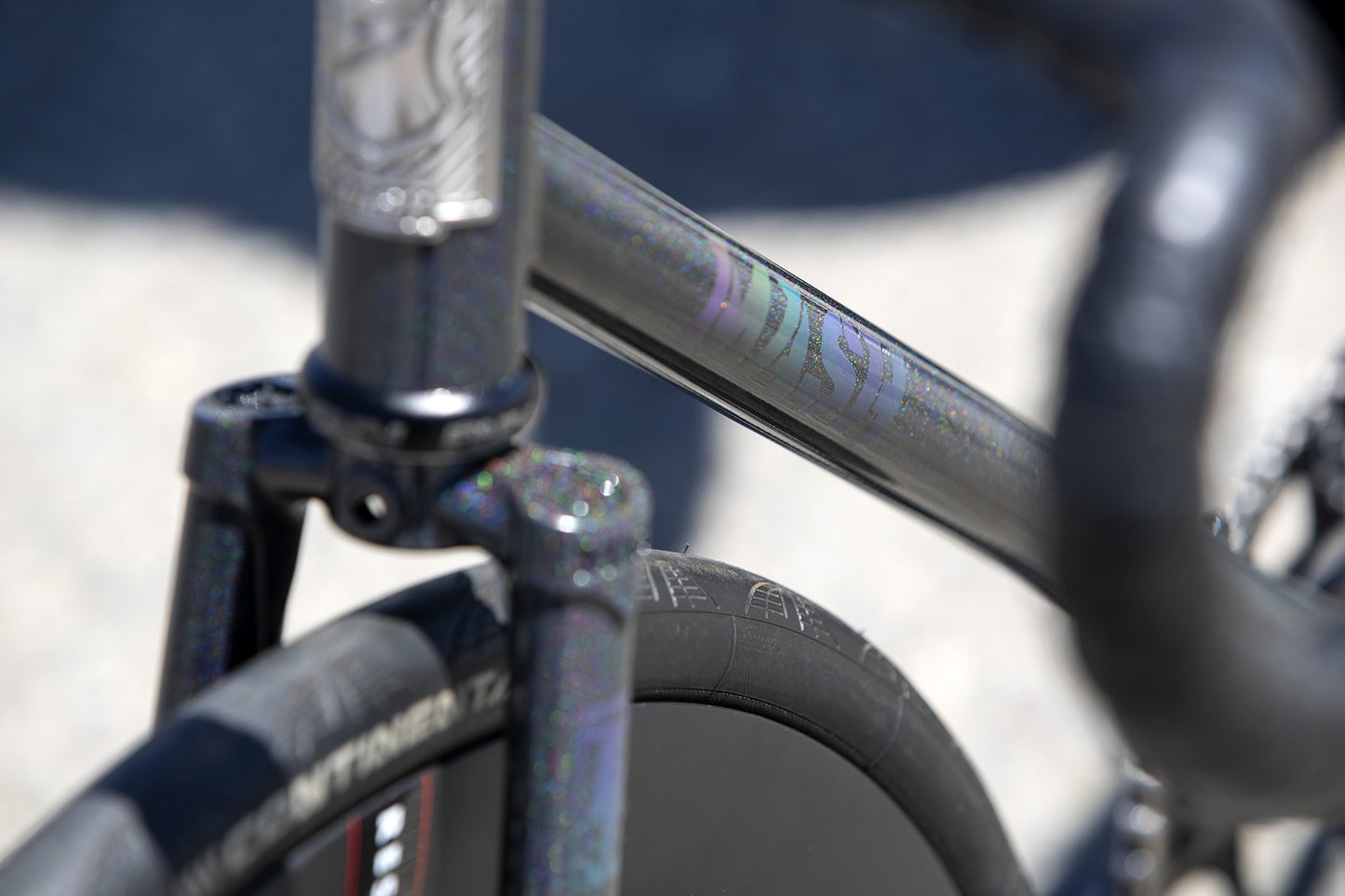 MASH Steel Frame Set Black Rainbow Flake