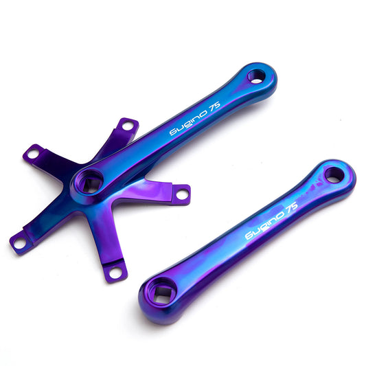 MASH X Sugino 75 Purple/Blue Crank Arms 165