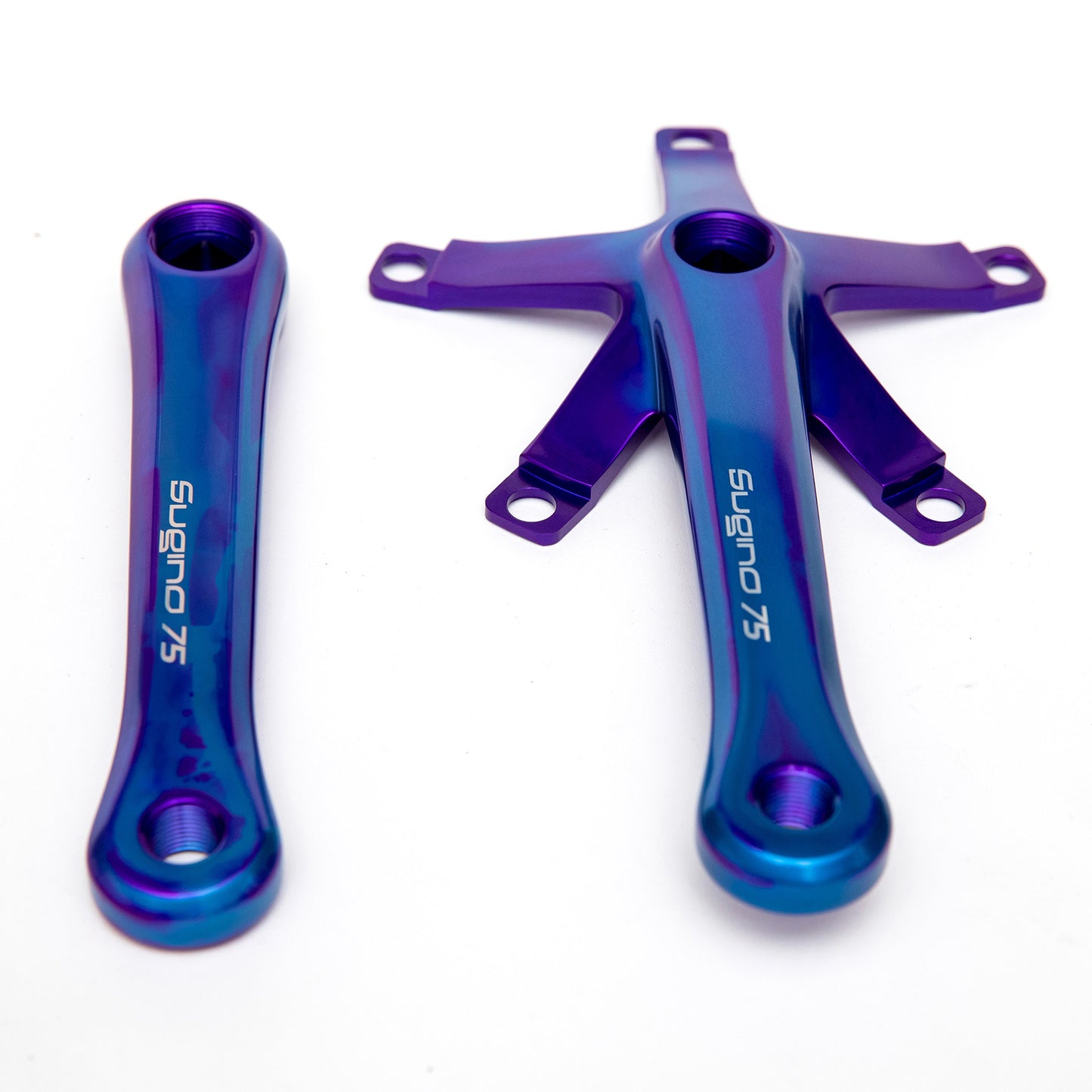 MASH X Sugino 75 Purple/Blue Crank Arms 165