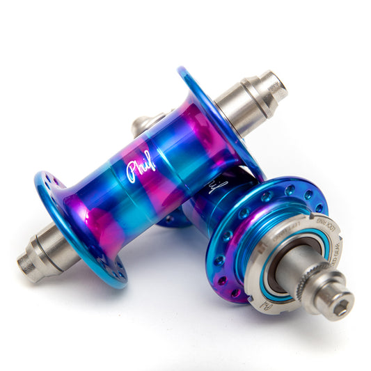 MASH x Phil Wood Fix/Fix Hubset Pink/Purple/Blue 28H