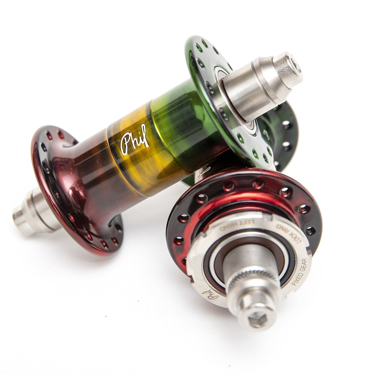 MASH x Phil Wood Fix/Fix Hubset Rasta 28H