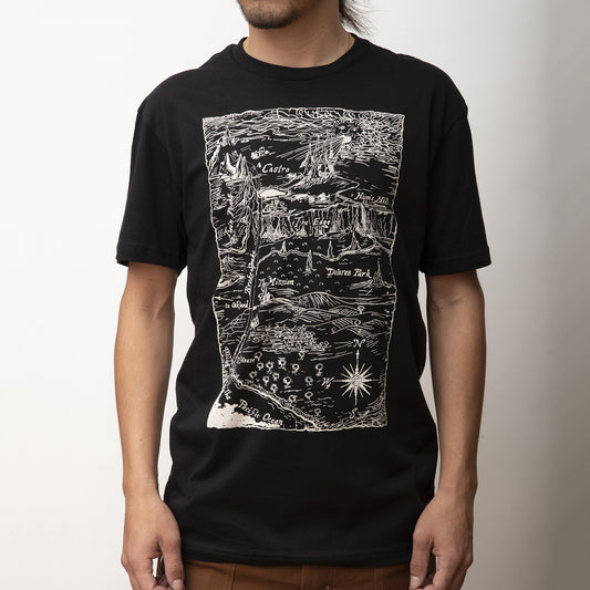 MASH Ruins T-Shirt Black with Bleach