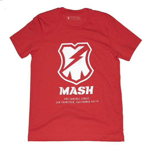 MASH Shop T-Shirt Bright Poppy with Reflective