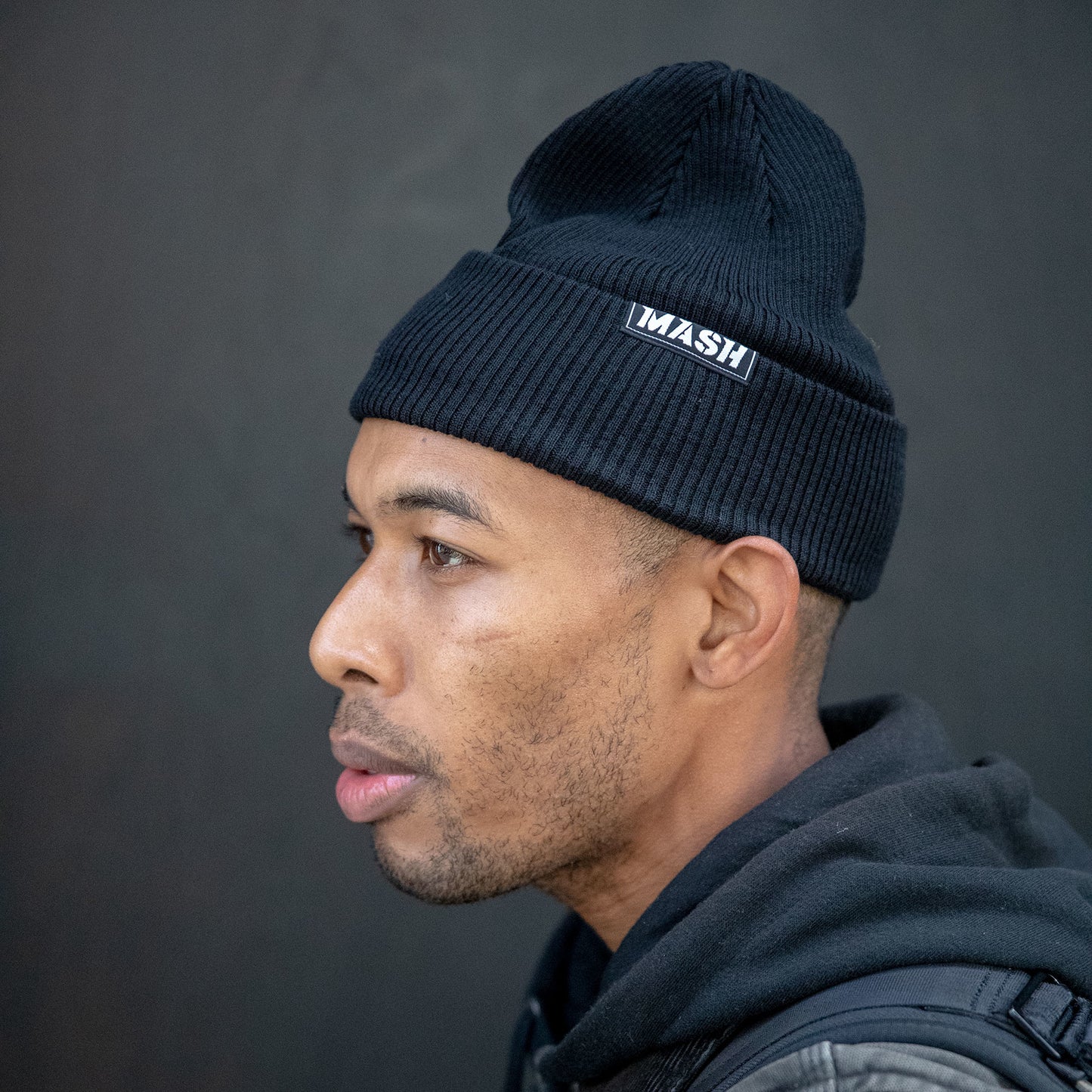 MASH Merino Wool Beanie Black