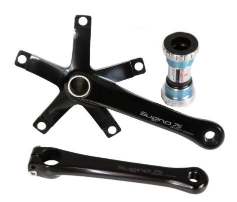Sugino SG75 DD2 Crank Set W/BB 165 Black