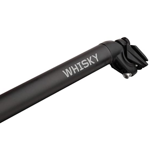 WHISKY No.7 Alloy Seatpost - 27.2 x 400mm, 18mm Offset, Matte Black