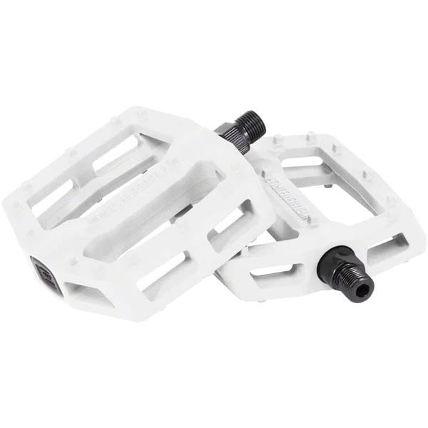We The People Logic Pedals - Platform, Composite/Plastic, 9/16", White
